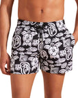 Vilebrequin - Black 'Tahiti Turtles' Moorise Swim Trunks SWIMWEAR Vilebrequin