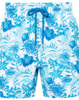 Vilebrequin - White ‘Tahiti Flowers’ Moorise Swim Trunks SWIMWEAR Vilebrequin