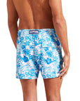 Vilebrequin - White ‘Tahiti Flowers’ Moorise Swim Trunks SWIMWEAR Vilebrequin