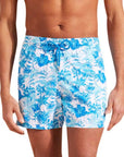 Vilebrequin - White ‘Tahiti Flowers’ Moorise Swim Trunks SWIMWEAR Vilebrequin