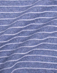 Fedeli - Striped Blue Cashmere Linen Crewneck Sweater KNITWEAR FEDELI