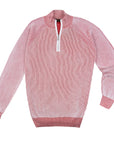 Moorer - Pink ‘Fedro’ Knit Zip Neck Sweater KNITWEAR MooRER
