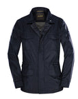 Moorer - Navy 'Ezio' Lightweight Water Repellent Coat BLOUSONS MooRER