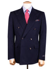 Robert Old - Navy Loro Piana Wool & Cashmere Double-Breasted Jacket JACKETS Robert Old