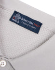 Robert Old - Light Grey 100% Cotton Knit Polo Shirt S/S POLOS Robert Old
