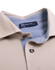 Robert Old - Natural Beige 100% Cotton Short Sleeve Polo Shirt S/S POLOS Robert Old