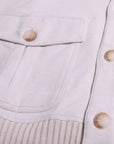 Robert Old - Cream Cotton Bomber Sweater KNITWEAR Robert Old