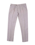 Robert Old - Beige Linen Regular Fit Trousers CASUAL TROUSERS Robert Old