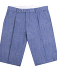Robert Old - Chambray Denim Cotton Chino Shorts SHORTS Robert Old