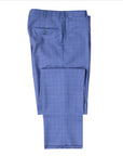 Belvest - Light-Blue Check Summer Wool Suit SUITS Belvest