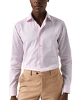 Eton - Pink Fine Striped Signature Twill Slim Fit Shirt L/S SHIRTS Eton