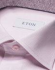 Eton - Pink Fine Striped Signature Twill Slim Fit Shirt L/S SHIRTS Eton