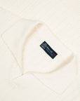 Robert Old - Cream Cotton Structured Knitted Polo Shirt S/S POLOS Robert Old