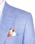 Robert Old - Light Blue Wool, Silk and Linen Jacket JACKETS Robert Old
