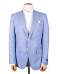 Robert Old - Light Blue Wool, Silk and Linen Jacket JACKETS Robert Old