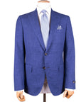 Robert Old - Blue Loro Piana Check Wool, Linen and Silk Suit SUITS Robert Old