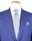 Robert Old - Blue Loro Piana Check Wool, Linen and Silk Suit SUITS Robert Old