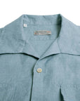 Robert Old - Light Blue Italian Linen Short Sleeve Shirt S/S SHIRTS Robert Old