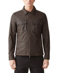 Belstaff - Burnt Oak Tour Waxed Cotton Overshirt BLOUSONS Belstaff