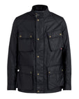 Belstaff - Dark Navy Fieldmaster Waxed Cotton Jacket BLOUSONS Belstaff