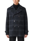 Belstaff - Navy & Charcoal Milford Wool & Cashmere Peacoat BLOUSONS Belstaff