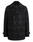 Belstaff - Navy & Charcoal Milford Wool & Cashmere Peacoat BLOUSONS Belstaff
