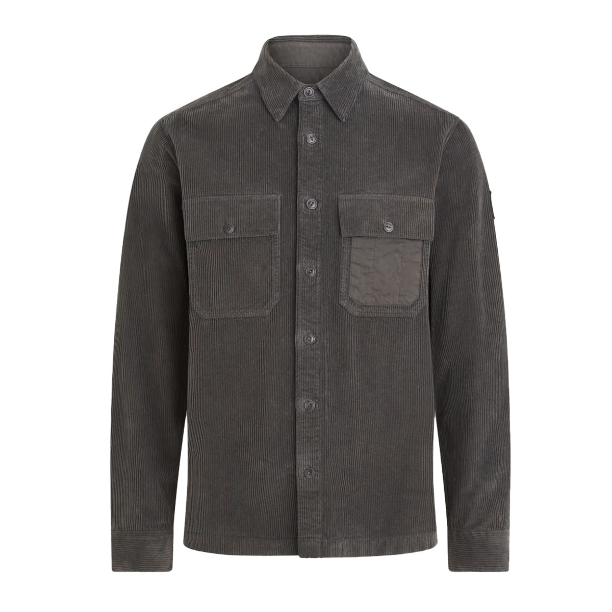 Belstaff - Forge Grey Fallgate Cotton Corduroy Shirt L/S SHIRTS Belstaff