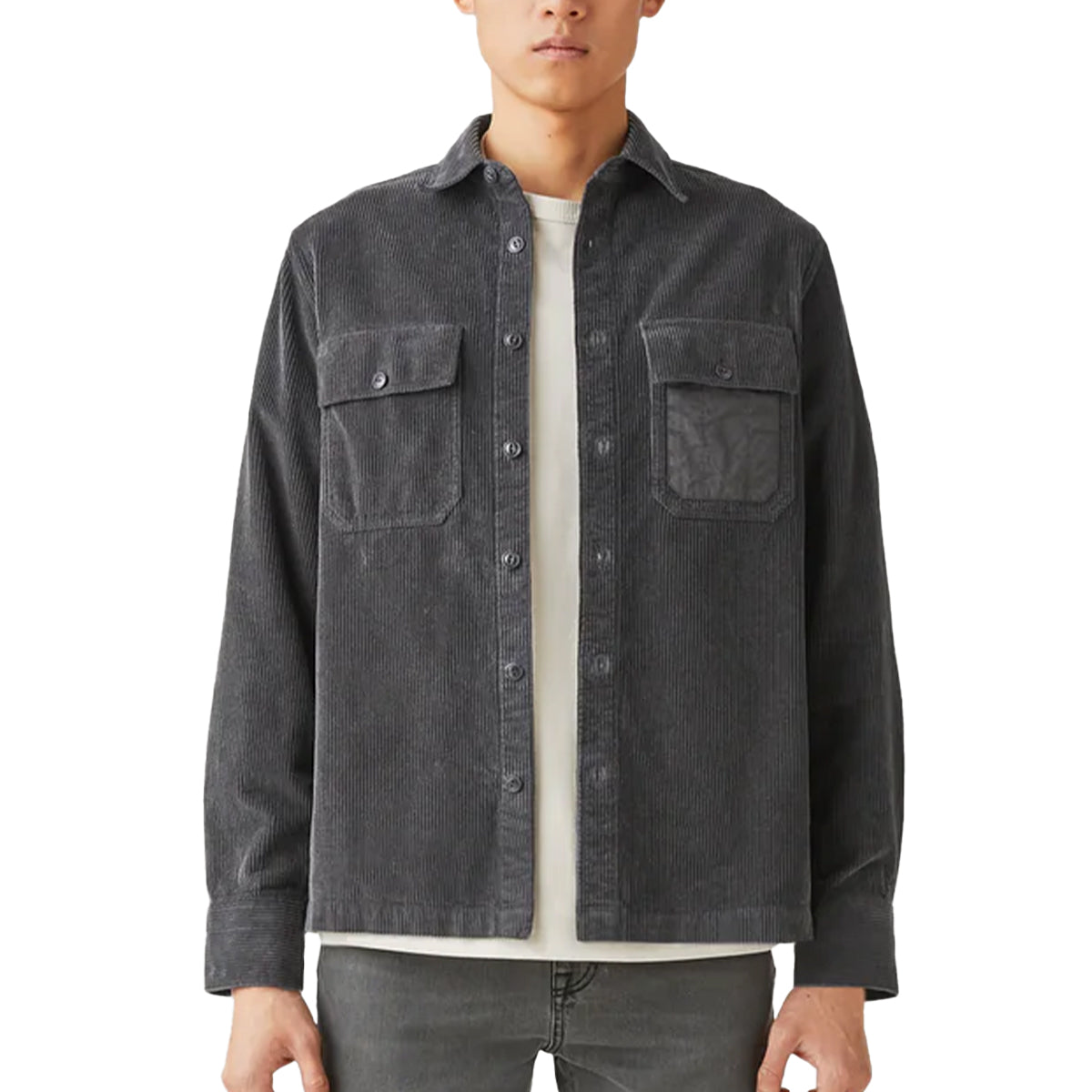 Belstaff - Forge Grey Fallgate Cotton Corduroy Shirt L/S SHIRTS Belstaff