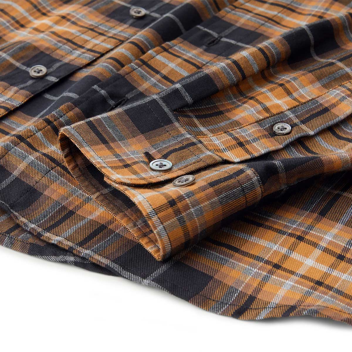 Belstaff - Black and Yellow Scale Longton Plaid Long Sleeve Shirt L/S SHIRTS Belstaff