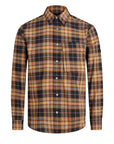 Belstaff - Black and Yellow Scale Longton Plaid Long Sleeve Shirt L/S SHIRTS Belstaff