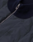 Belstaff - Washed Navy Kelbrook Merino Wool Zip Cardigan KNITWEAR Belstaff
