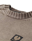 Belstaff - Clay Brown Watch Crewneck Merino Wool Sweater KNITWEAR Belstaff