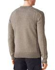 Belstaff - Clay Brown Watch Crewneck Merino Wool Sweater KNITWEAR Belstaff