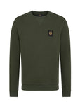 Belstaff - Tile Green Cotton Fleece Sweatshirt SWEATS Belstaff