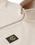 Belstaff - Moonbeam Cream Quarter Zip Cotton Sweatshirt SWEATS Belstaff