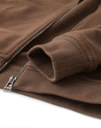 Belstaff - Clay Brown Full-Zip Cotton Fleece Sweatshirt SWEATS Belstaff