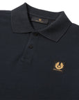 Belstaff - Dark Ink Long Sleeved Cotton Polo Shirt RUGBY/LS POLOS Belstaff