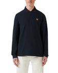 Belstaff - Dark Ink Long Sleeved Cotton Polo Shirt RUGBY/LS POLOS Belstaff