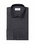 Eton - Dark Grey Houndstooth Signature Twill Slim Fit Shirt L/S SHIRTS Eton