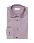 Eton - Red Houndstooth Signature Twill Contemporary Fit Shirt L/S SHIRTS Eton
