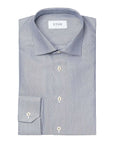 Eton - Dark Blue Striped Signature Twill Shirt Contemporary Fit Shirt L/S SHIRTS Eton