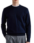 Paul & Shark - Navy Crewneck Wool Sweater KNITWEAR Paul & Shark