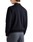 Paul & Shark - Black Re-Wool Crewneck Sweater KNITWEAR Paul & Shark