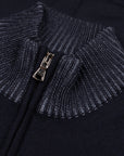 Paul & Shark - Navy Zip Neck Virgin Wool Sweater KNITWEAR Paul & Shark