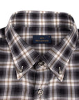 Paul & Shark - Black & White Check Long Sleeve Brushed Cotton Shirt L/S SHIRTS Paul & Shark
