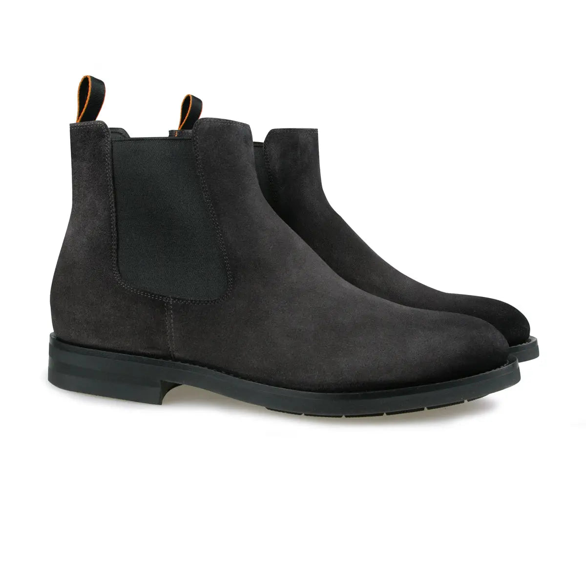 Santoni Grey Suede Leather Chelsea Boots Robert Old Co