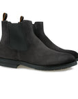 Santoni - Grey Suede Leather Chelsea Boots SHOES Santoni