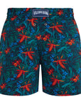 Vilebrequin - Bleu Marine Tropical Flowers 'Moorise' Swim Shorts SWIMWEAR Vilebrequin