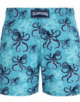 Vilebrequin - Blue Bora Octopus 'Moorise' Short Swim Shorts SWIMWEAR Vilebrequin
