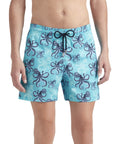 Vilebrequin - Blue Bora Octopus 'Moorise' Short Swim Shorts SWIMWEAR Vilebrequin